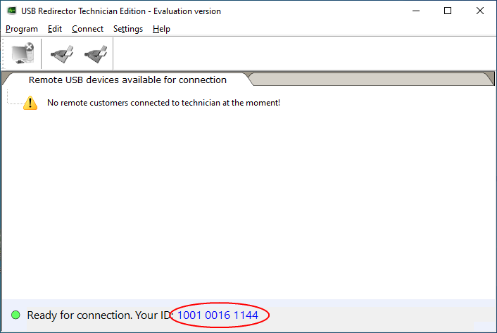 步骤 1：安装后显示技术人员 ID